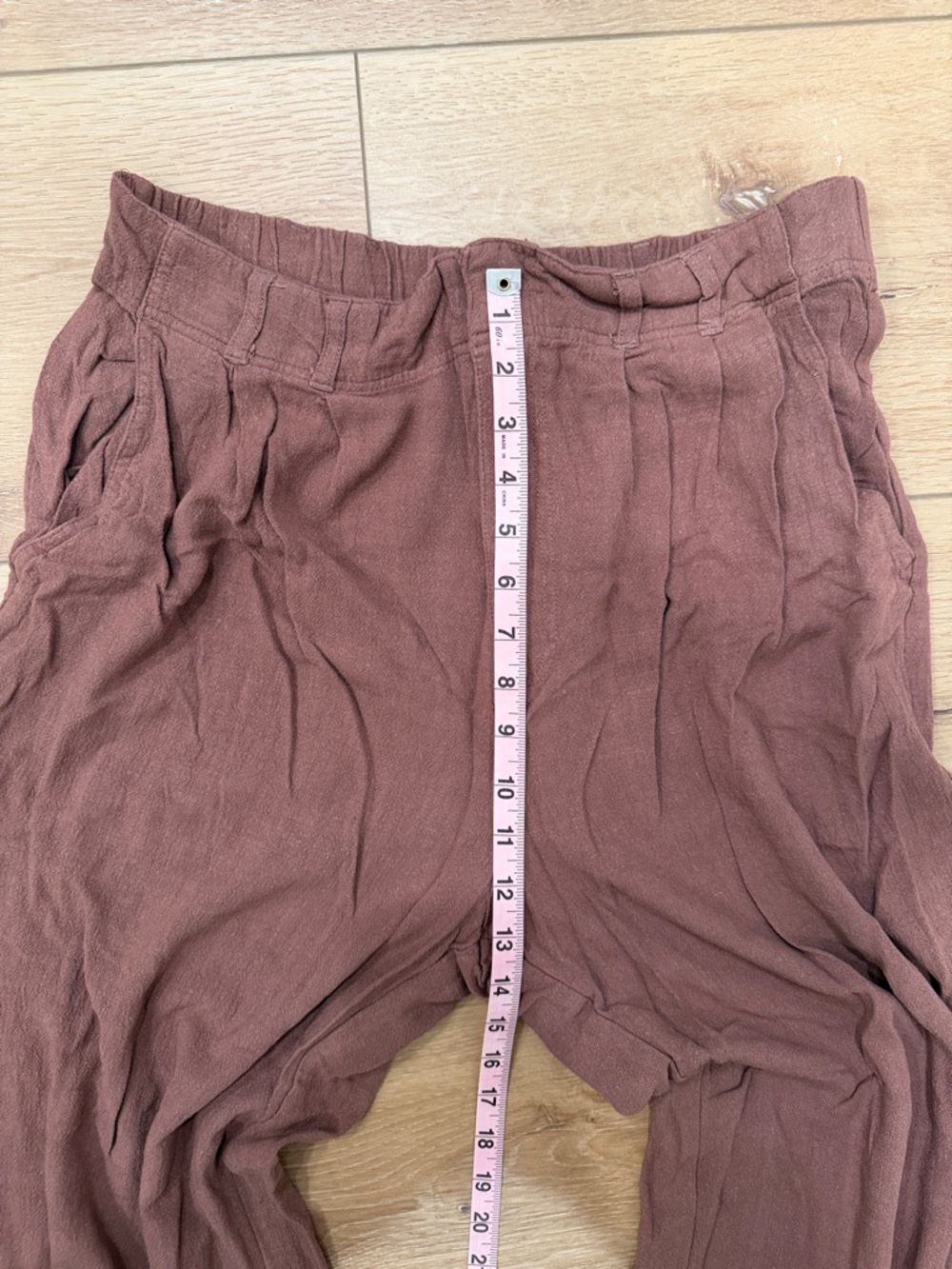Z Supply Mauve Wide-Leg Crop Pants - Picture 6 of 8